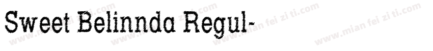 Sweet Belinnda Regul字体转换